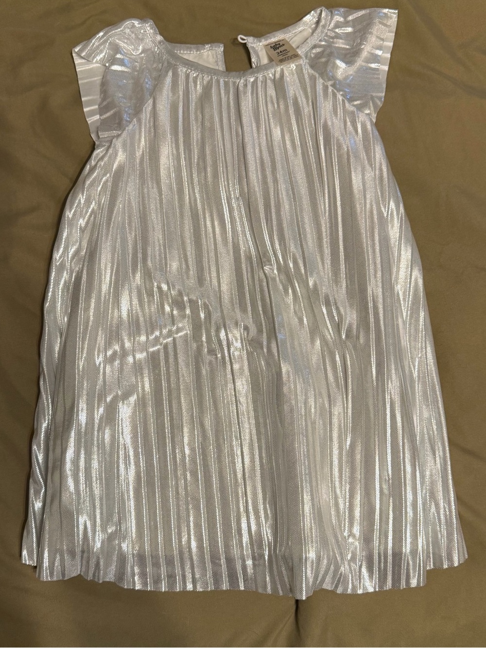Baby B'gosh Shimmery Silver Toddler Dress - 24M